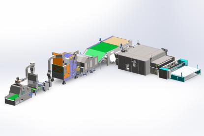 สายการผลิตแผ่นใยโพลีเอสเตอร์ HJ